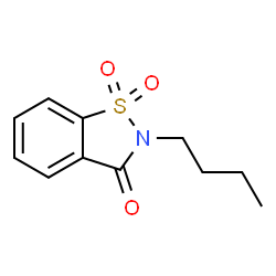 ChemSpider 2D Image | 2-Butyl-1,2-benzothiazol-3(2H)-one 1,1-dioxide | C11H13NO3S