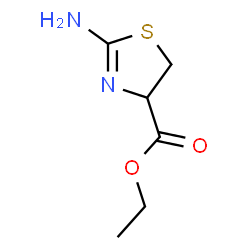 ChemSpider 2D Image | Ethyl 2-amino-4,5-dihydro-1,3-thiazole-4-carboxylate | C6H10N2O2S