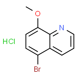 ChemSpider 2D Image | 5-bromo-8-methoxyquinoline hydrochloride | C10H9BrClNO