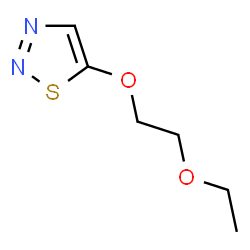 ChemSpider 2D Image | 5-(2-Ethoxyethoxy)-1,2,3-thiadiazole | C6H10N2O2S