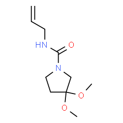 ChemSpider 2D Image | N-Allyl-3,3-dimethoxy-1-pyrrolidinecarboxamide | C10H18N2O3
