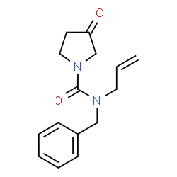 ChemSpider 2D Image | N-Allyl-N-benzyl-3-oxo-1-pyrrolidinecarboxamide | C15H18N2O2
