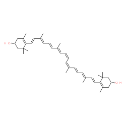 ChemSpider 2D Image | (3R,3'R,13cis,15cis)-beta,beta-Carotene-3,3'-diol | C40H56O2