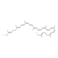 ChemSpider 2D Image | (7cis,9cis,9'cis,11cis,13cis,15cis)-psi,psi-Carotene-16,16'-diol | C40H56O2