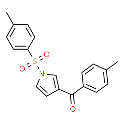 ChemSpider 2D Image | 3-(4-METHYLBENZOYL)-1-(4-METHYLBENZENESULFONYL)-1H-PYRROLE | C19H17NO3S