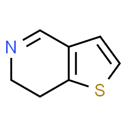 ChemSpider 2D Image | 6,7-Dihydrothieno[3,2-c]pyridine | C7H7NS