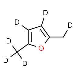 ChemSpider 2D Image | 2-(~2~H_1_)Methyl-5-(~2~H_3_)methyl(~2~H_2_)furan | C6H2D6O