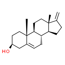 ChemSpider 2D Image | (3beta)-17-Methyleneandrost-5-en-3-ol | C20H30O