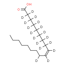 ChemSpider 2D Image | Oleic Acid-d17 | C18H17D17O2