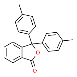 ChemSpider 2D Image | 3,3-Bis(4-methylphenyl)-2-benzofuran-1(3H)-one | C22H18O2