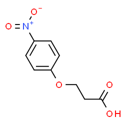 ChemSpider 2D Image | 3-(4-Nitrophenoxy)propanoic acid | C9H9NO5