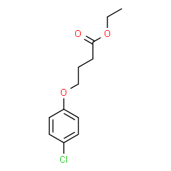 ChemSpider 2D Image | Ethyl 4-(4-chlorophenoxy)butanoate | C12H15ClO3