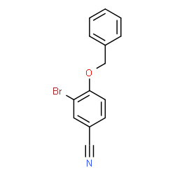 ChemSpider 2D Image | 4-(Benzyloxy)-3-bromobenzonitrile | C14H10BrNO