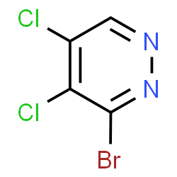 ChemSpider 2D Image | 3-Bromo-4,5-dichloropyridazine | C4HBrCl2N2