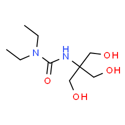 ChemSpider 2D Image | 3-[1,3-Dihydroxy-2-(hydroxymethyl)-2-propanyl]-1,1-diethylurea | C9H20N2O4