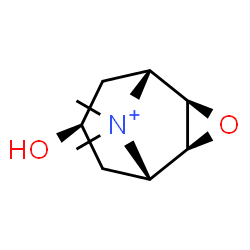 ChemSpider 2D Image | (1R,2R,4S,5S,7r)-7-Hydroxy-9,9-dimethyl-3-oxa-9-azoniatricyclo[3.3.1.0~2,4~]nonane | C9H16NO2