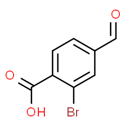 ChemSpider 2D Image | 2-Bromo-4-formylbenzoic acid | C8H5BrO3