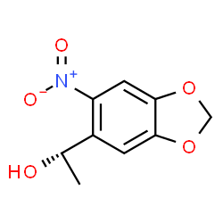ChemSpider 2D Image | (1S)-1-(6-Nitro-1,3-benzodioxol-5-yl)ethanol | C9H9NO5