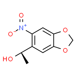 ChemSpider 2D Image | (1R)-1-(6-Nitro-1,3-benzodioxol-5-yl)ethanol | C9H9NO5