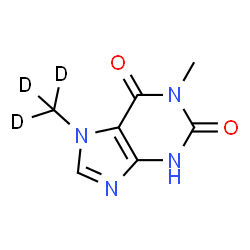 ChemSpider 2D Image | Paraxanthine-1-methyl-d3 | C7H5D3N4O2