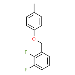 ChemSpider 2D Image | 1,2-Difluoro-3-[(4-methylphenoxy)methyl]benzene | C14H12F2O