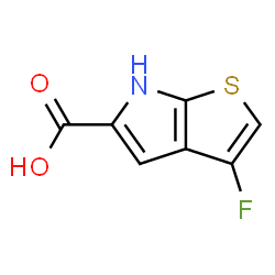 ChemSpider 2D Image | 3-Fluoro-6H-thieno[2,3-b]pyrrole-5-carboxylic acid | C7H4FNO2S