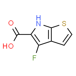 ChemSpider 2D Image | 4-Fluoro-6H-thieno[2,3-b]pyrrole-5-carboxylic acid | C7H4FNO2S