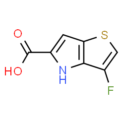 ChemSpider 2D Image | 3-Fluoro-4H-thieno[3,2-b]pyrrole-5-carboxylic acid | C7H4FNO2S