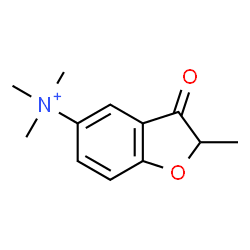 ChemSpider 2D Image | N,N,N,2-Tetramethyl-3-oxo-2,3-dihydro-1-benzofuran-5-aminium | C12H16NO2