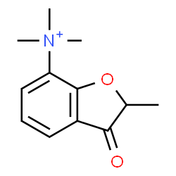 ChemSpider 2D Image | N,N,N,2-Tetramethyl-3-oxo-2,3-dihydro-1-benzofuran-7-aminium | C12H16NO2