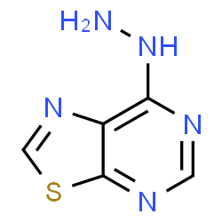ChemSpider 2D Image | 7-Hydrazino[1,3]thiazolo[5,4-d]pyrimidine | C5H5N5S