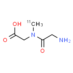 ChemSpider 2D Image | Glycyl-N-(~11~C)methylglycine | C411CH10N2O3