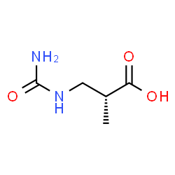ChemSpider 2D Image | (R)-2-Methyl-3-ureidopropionic acid | C5H10N2O3