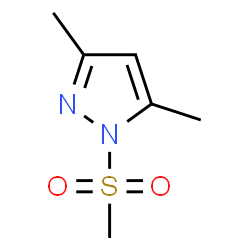 ChemSpider 2D Image | 3,5-Dimethyl-1-(methylsulfonyl)-1H-pyrazole | C6H10N2O2S