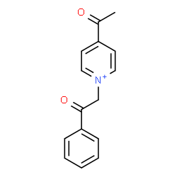 ChemSpider 2D Image | 4-Acetyl-1-(2-oxo-2-phenylethyl)pyridinium | C15H14NO2