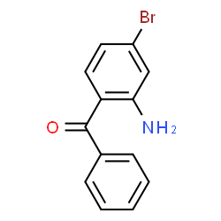 ChemSpider 2D Image | (2-Amino-4-bromophenyl)(phenyl)methanone | C13H10BrNO