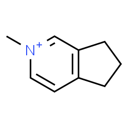 ChemSpider 2D Image | 2-Methyl-6,7-dihydro-5H-cyclopenta[c]pyridinium | C9H12N
