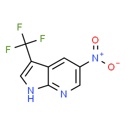 ChemSpider 2D Image | 5-Nitro-3-(trifluoromethyl)-1H-pyrrolo[2,3-b]pyridine | C8H4F3N3O2