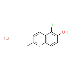 ChemSpider 2D Image | 5-Chloro-2-methyl-6-quinolinol hydrobromide (1:1) | C10H9BrClNO