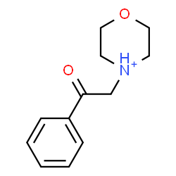 ChemSpider 2D Image | 4-(2-Oxo-2-phenylethyl)morpholin-4-ium | C12H16NO2