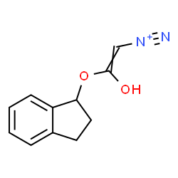 ChemSpider 2D Image | 2-(2,3-Dihydro-1H-inden-1-yloxy)-2-hydroxyethenediazonium | C11H11N2O2