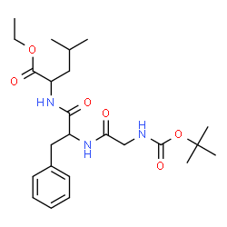 ChemSpider 2D Image | Boc-Gly-Phe-Leu-OEt | C24H37N3O6