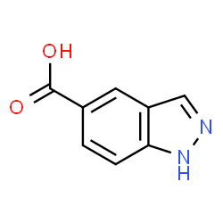 ChemSpider 2D Image | 5-Indazolecarboxylic acid | C8H6N2O2