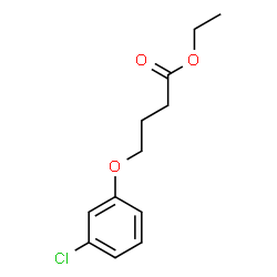 ChemSpider 2D Image | Ethyl 4-(3-chlorophenoxy)butanoate | C12H15ClO3