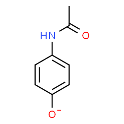 ChemSpider 2D Image | 4-Acetamidophenolate | C8H8NO2
