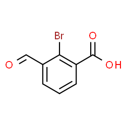 ChemSpider 2D Image | 2-Bromo-3-formylbenzoic acid | C8H5BrO3