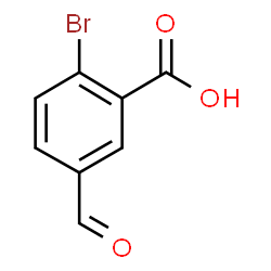 ChemSpider 2D Image | 2-Bromo-5-formylbenzoic acid | C8H5BrO3