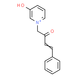 ChemSpider 2D Image | 3-Hydroxy-1-(2-oxo-4-phenyl-3-buten-1-yl)pyridinium | C15H14NO2