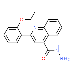 ChemSpider 2D Image | 2-(2-Ethoxyphenyl)-4-quinolinecarbohydrazide | C18H17N3O2