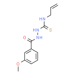 ChemSpider 2D Image | N-Allyl-2-(3-methoxybenzoyl)hydrazinecarbothioamide | C12H15N3O2S